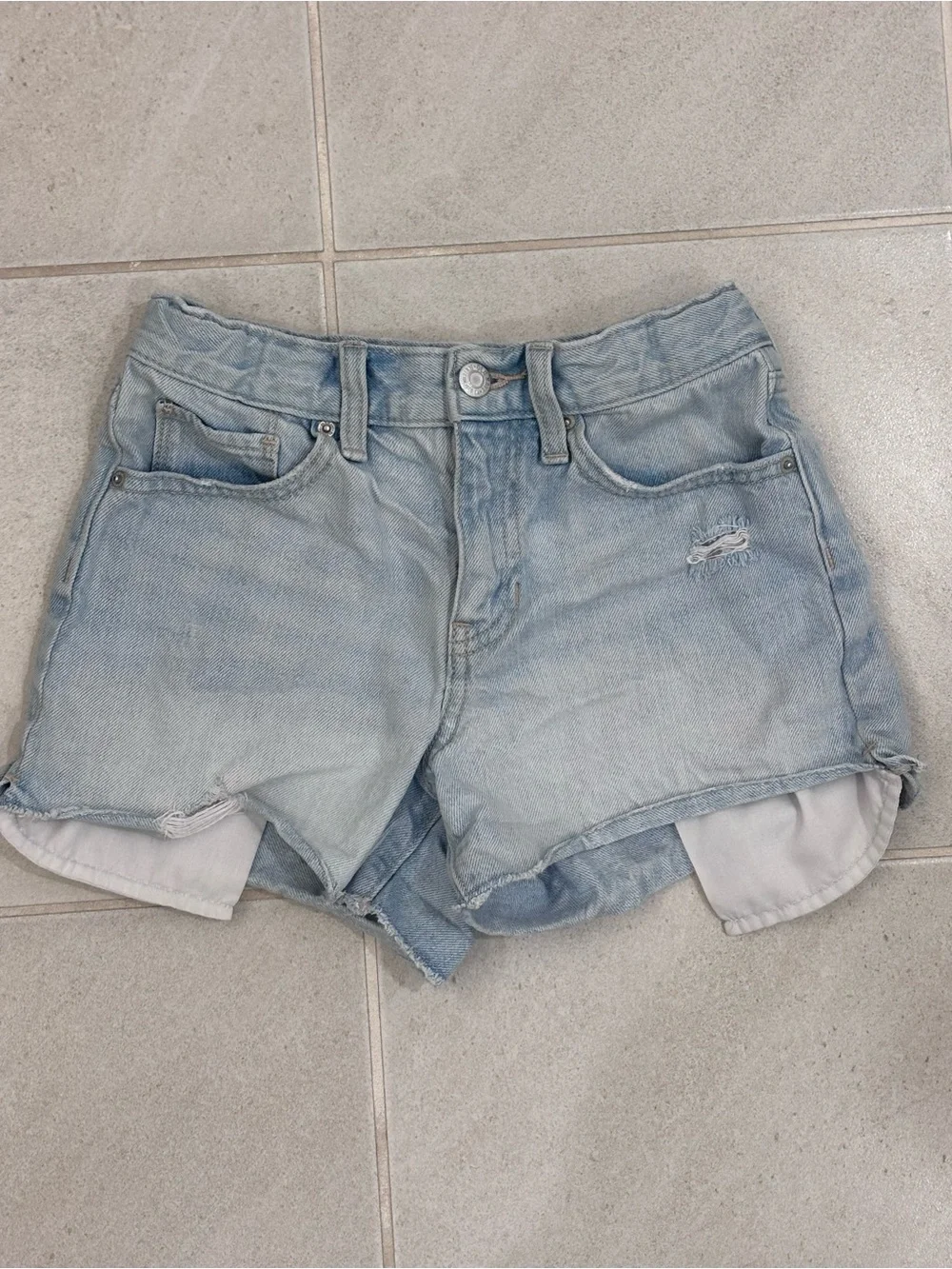 Old Navy Light Wash Denim Kids' Cutoff Shorts